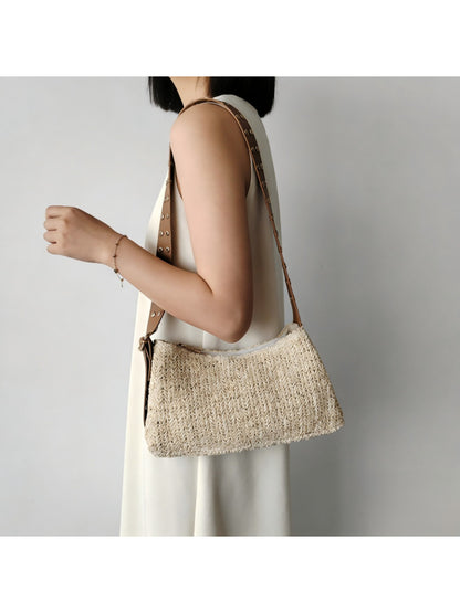 Cosbai - Studded Strap Crochet Shoulder Bag - image 4