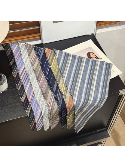 Scarvii - Retro Striped Triangle Bandana