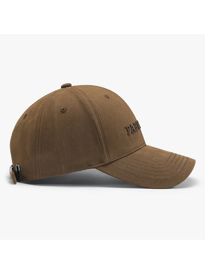 Haila - Adjustable Letter Detail Baseball Cap Hat