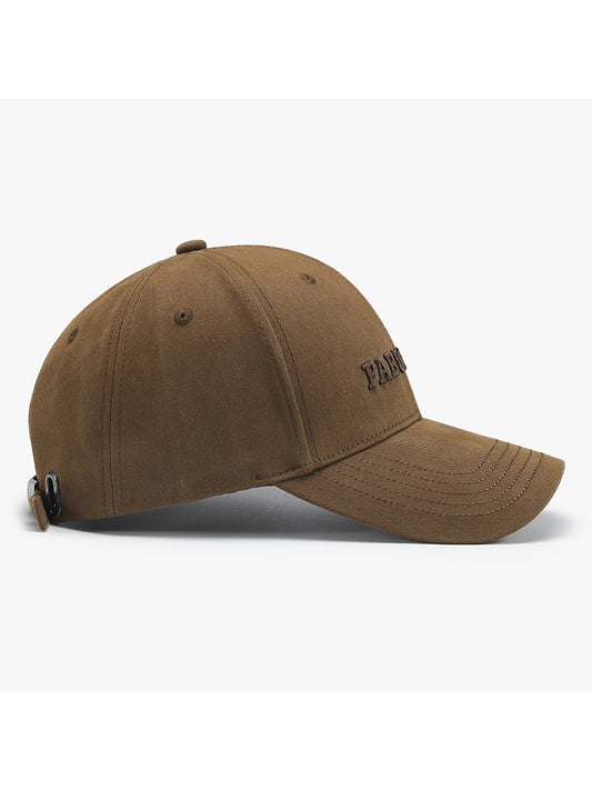 Haila - Adjustable Letter Detail Baseball Cap Hat