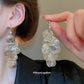Earwish - Hollow Floral Fringe Earrings - Delicate & Shiny