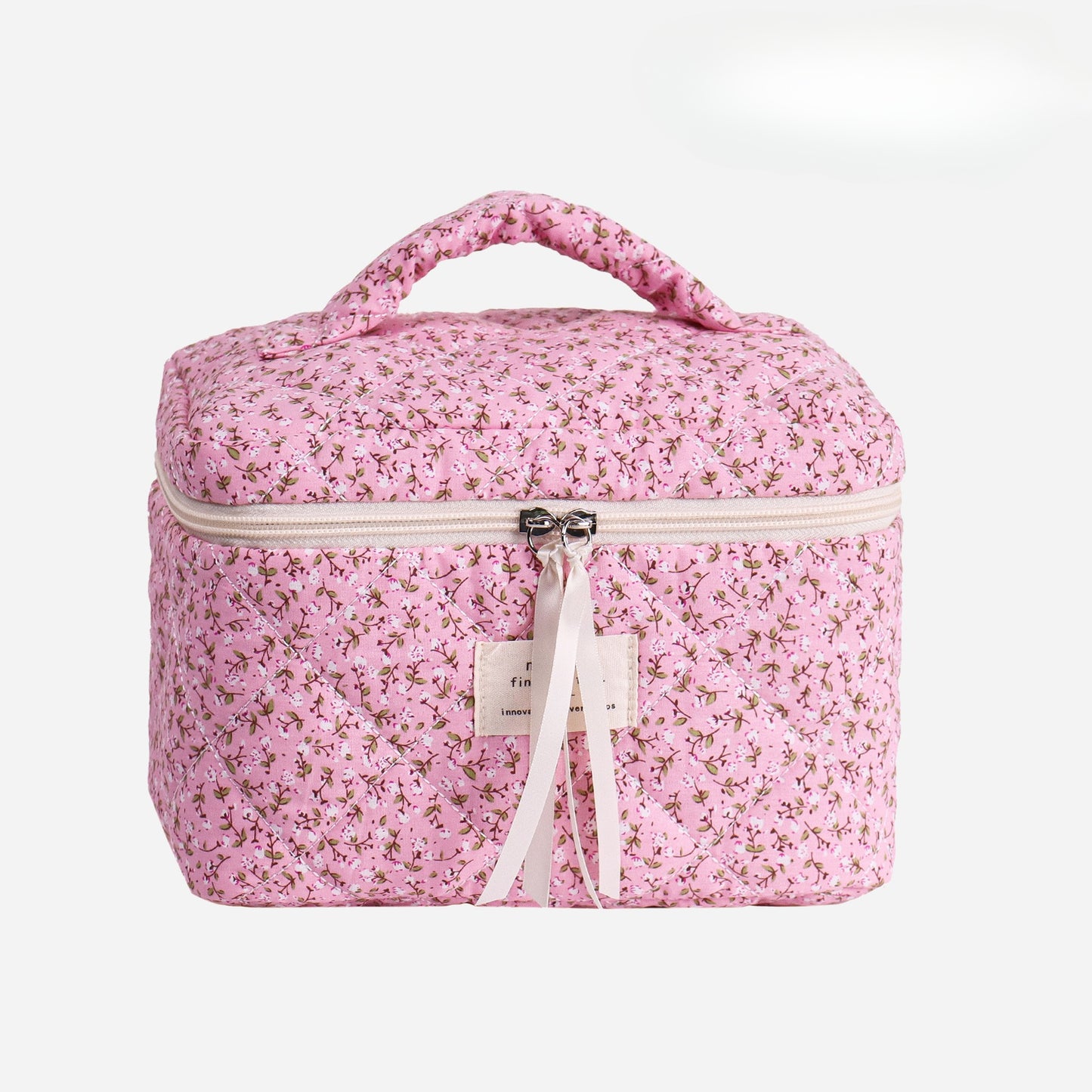 Cosbai - Floral Travel Makeup Organizer Case detail view 6