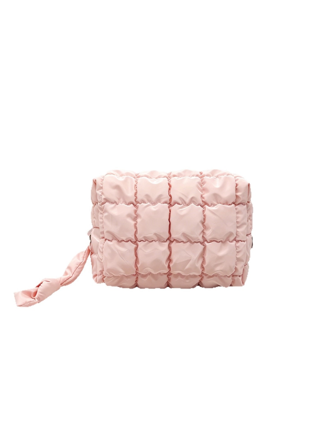 Cosbai - Quilted Grid Soft Cosmetic Organizer Bag