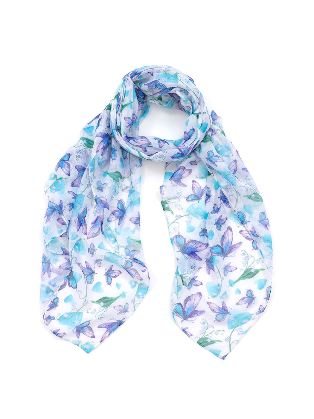 Scarvii - Lightweight Butterfly Print Scarf