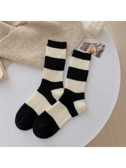 Rufia - Classic Wide Stripe Crew Socks