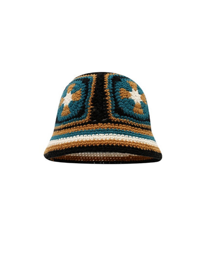 Haila - Vintage Floral Crochet Bucket Hat