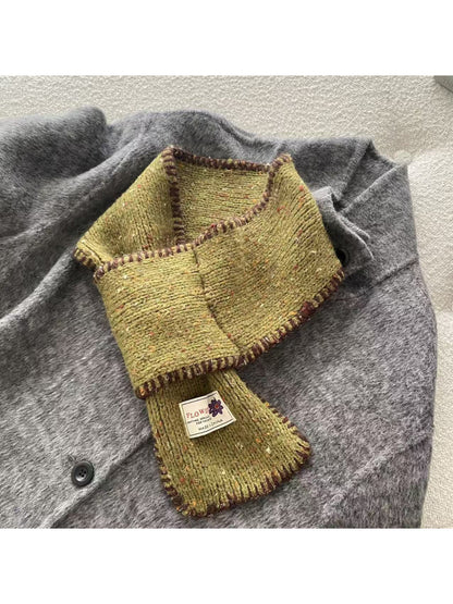 Scarvii - Flecked Blanket Stitch Knit Scarf