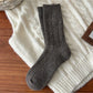 Rufia - Fluffy Soft Rib Knit Crew Socks