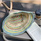 Haila - Macaron Color Woven Straw Bucket Hat