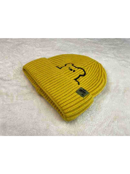 Haila - Winter Bear Embroidery Knitted Beanie