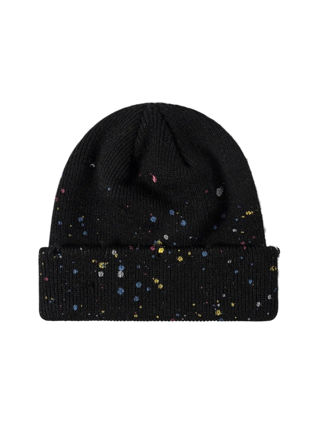 Haila - Paint Splatter Cuffed Knit Beanie