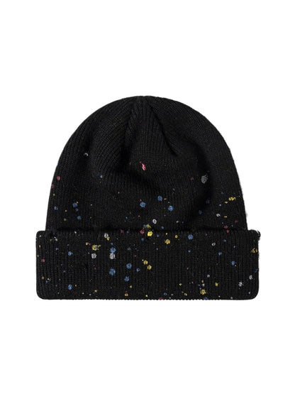 Haila - Paint Splatter Cuffed Knit Beanie