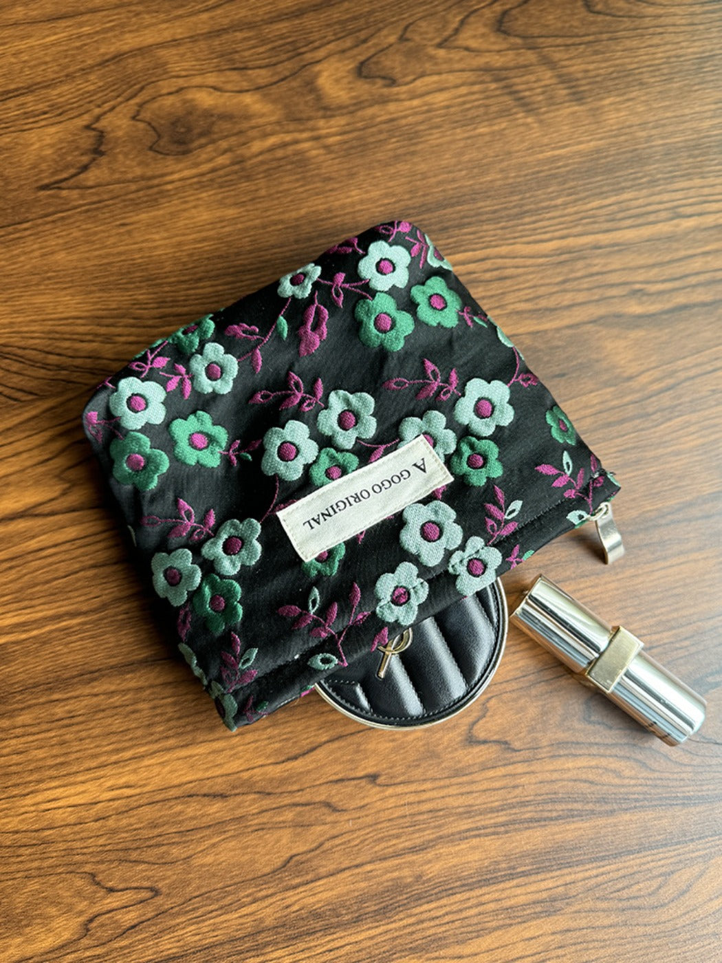 Cosbai - Makeup Bag & Pouch with Floral