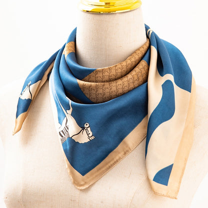 Rufia - Colorful Printed Square Scarf