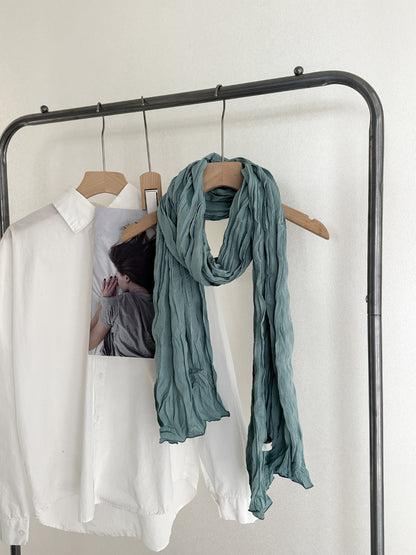 Scarvii - Crinkle Texture Long Scarf