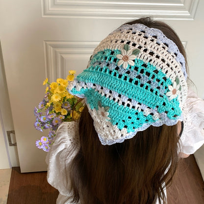 Scarvii floral triangle headscarf product photo 1