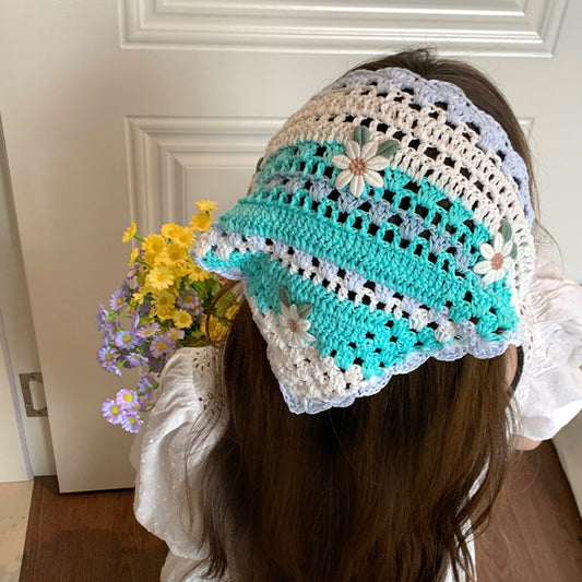 Scarvii floral triangle headscarf product photo 1