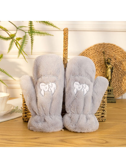 Gloving - Cartoon Animal School Style Winter Mittens