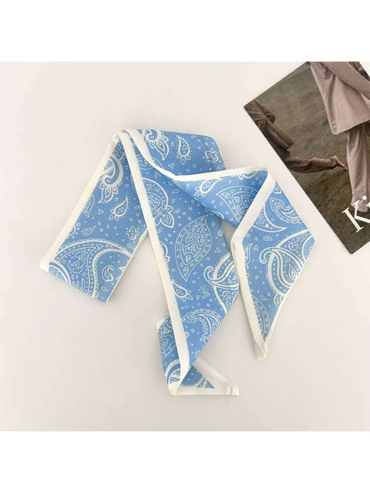 Scarvii Paisley Tie-Style Skinny Scarf