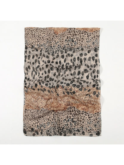 Scarvii - Leopard Fade Print Spring Summer Scarf