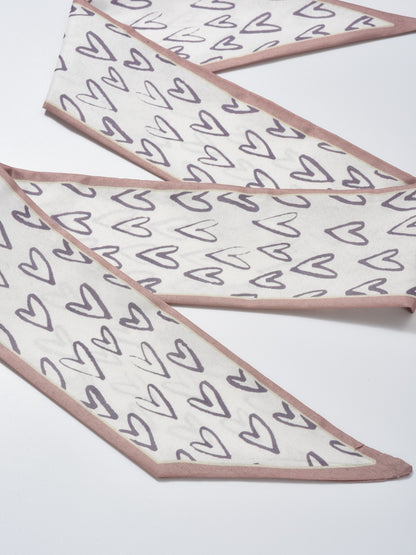 Scarvii Modern Pattern Mix Skinny Scarf