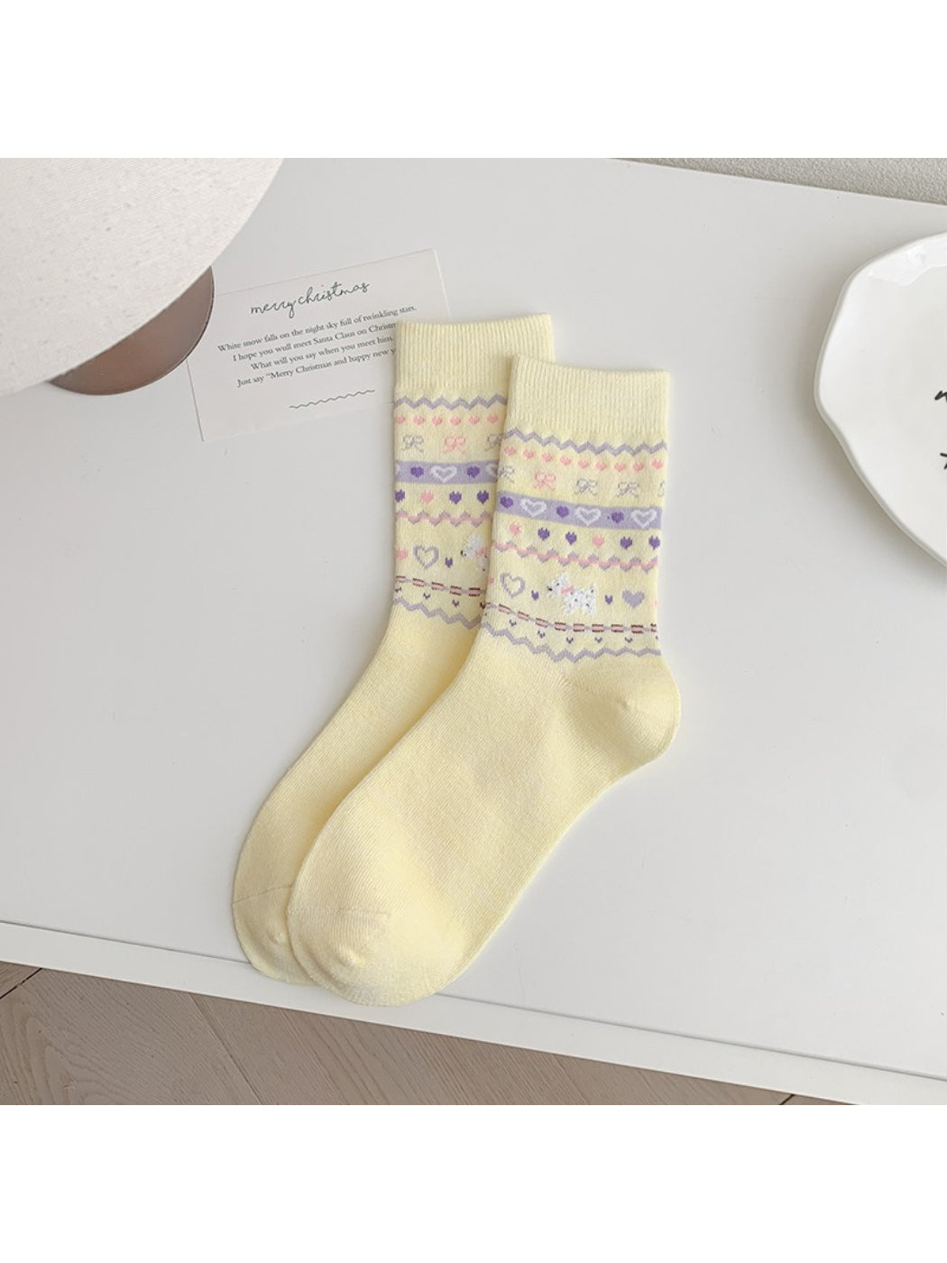 Rufia - Pastel Nordic Pattern Crew Socks product image 4