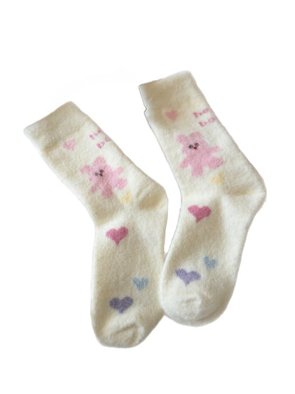 Rufia - Thicken Warm Socks with Cute Cartoon Pattern