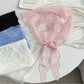 Scarvii - Sweet Lace Sheer Triangle Scarf - Feminine & Delicate