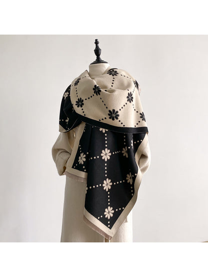 Scarvii – Polka Dot Floral Scarf & Wrap