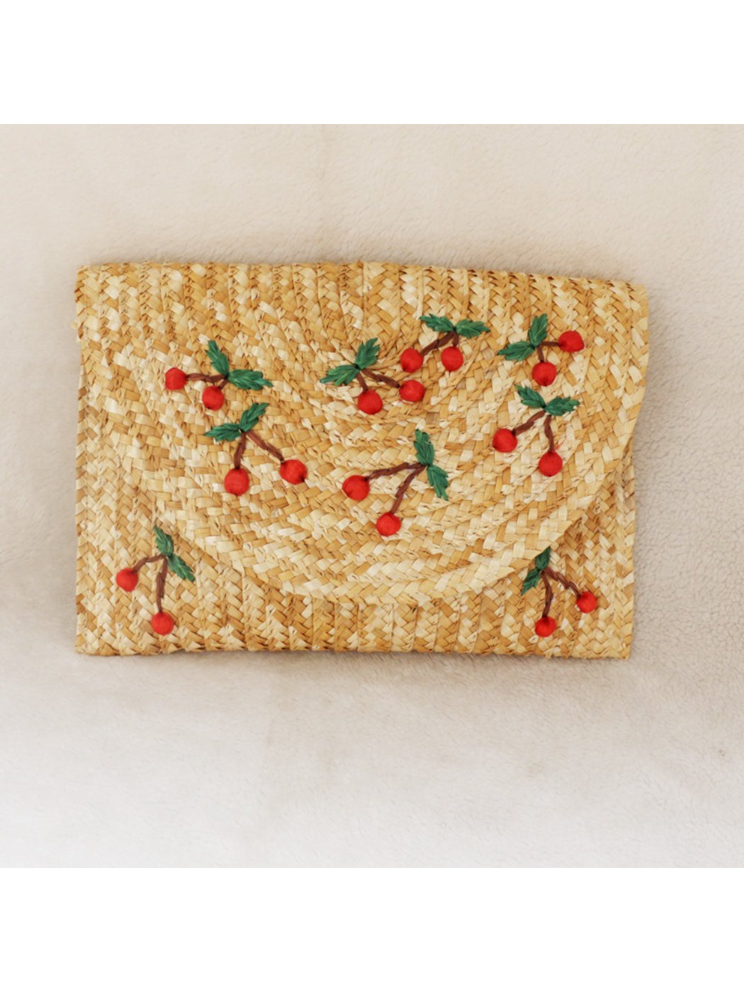 Cosbai Cherry Woven Clutch Bag product image