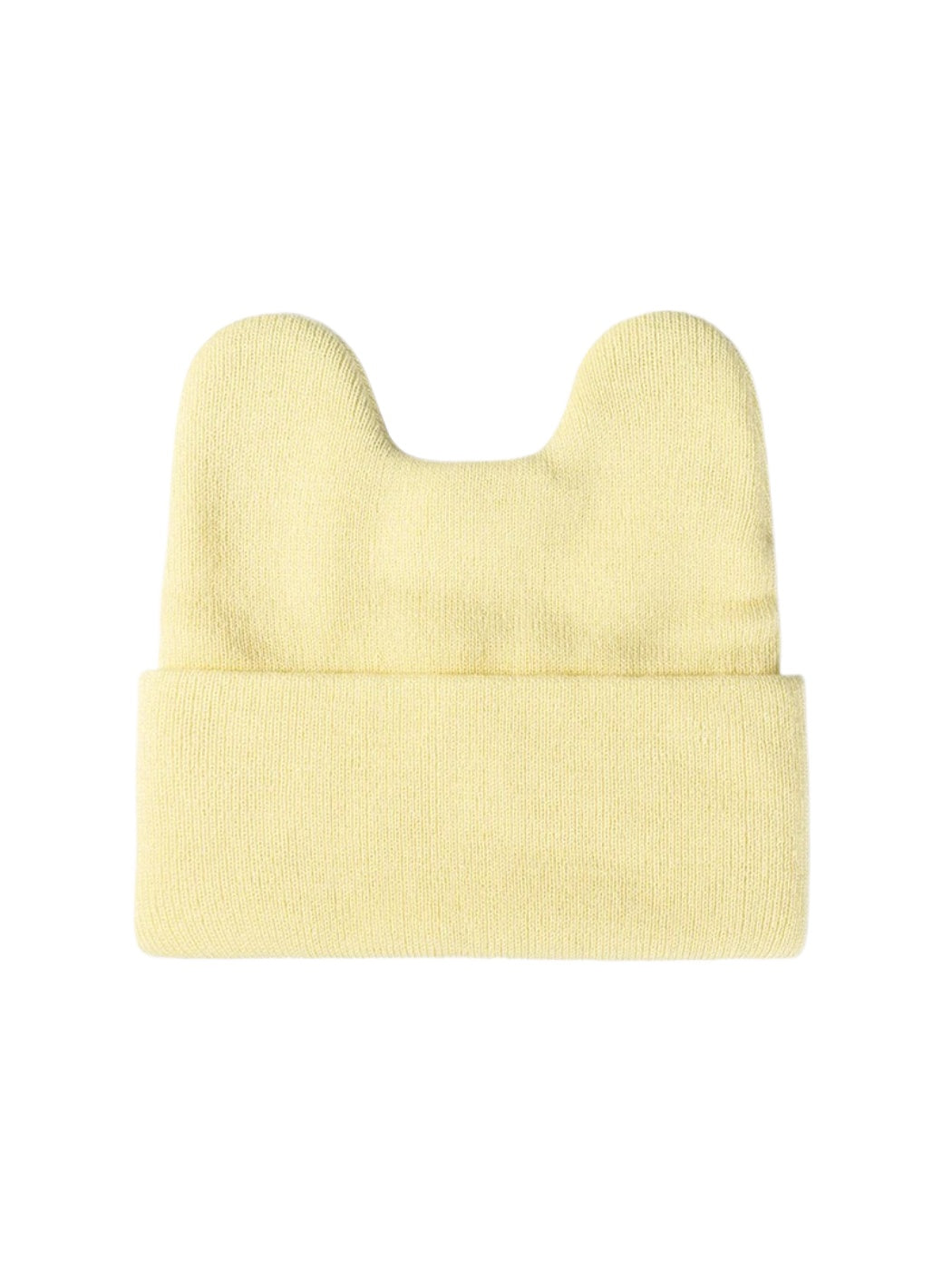 Haila - Rounded Ear Cuffed Knit Beanie