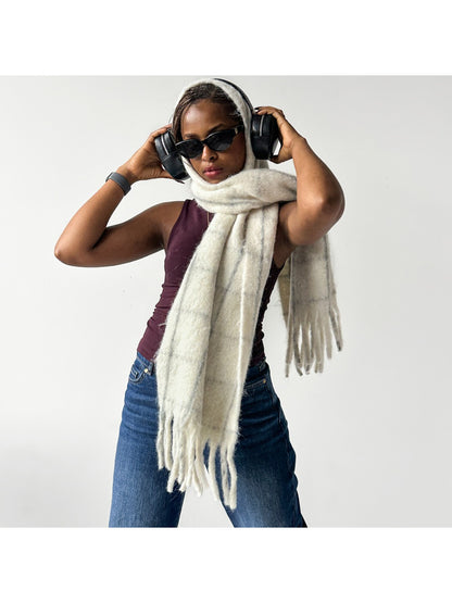 Scarvii - Soft Brushed Plaid Winter Scarf