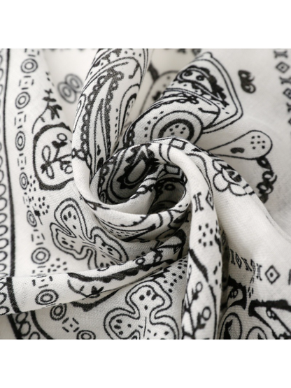 Scarvii - Paisley Patchwork Lightweight Wrap Scarf