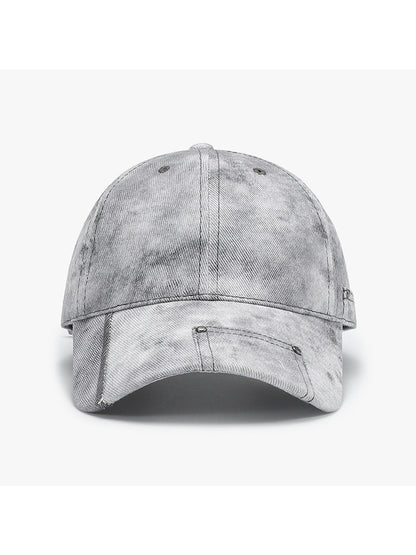 Haila - Adjustable Curved Brim Solid Color Baseball Cap