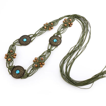 Beco Green Vintage Woven Adjustable Belt product shape