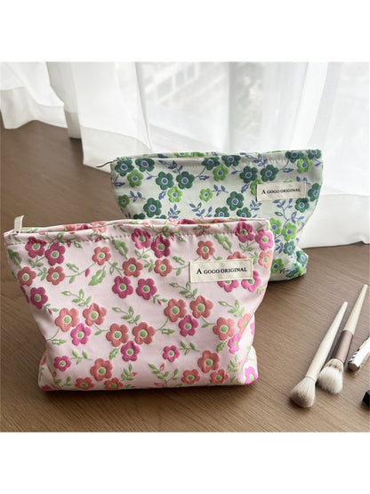 Cosbai - Makeup Bag & Pouch with Floral