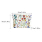 Cosbai Wildflower Cosmetic Bag shown from a side angle featuring floral artwork