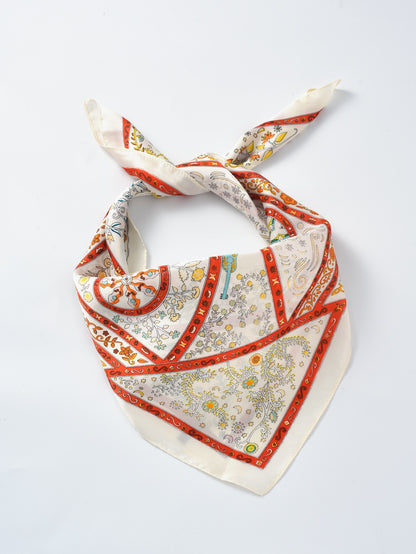 Scarvii - Vintage Pattern Square Scarf