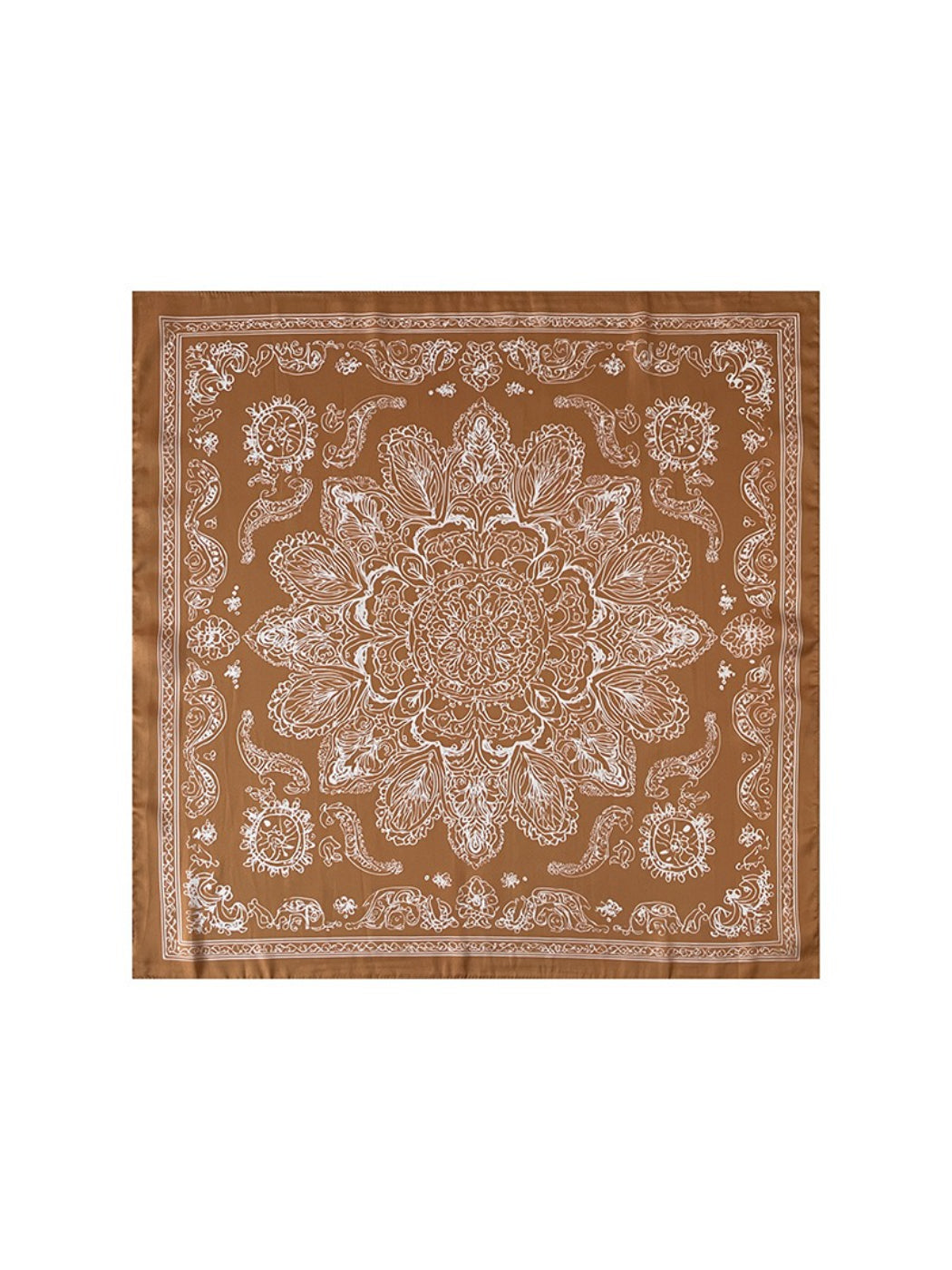 Scarvii - Graphic Circle Contrast Print Square Scarf