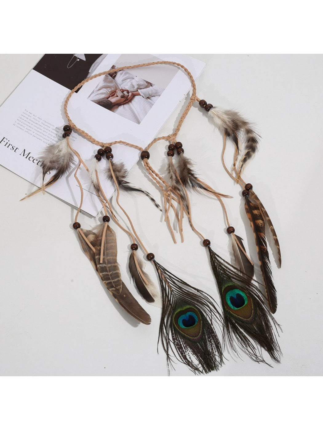 Hairish - Boho Feather Hair Garland