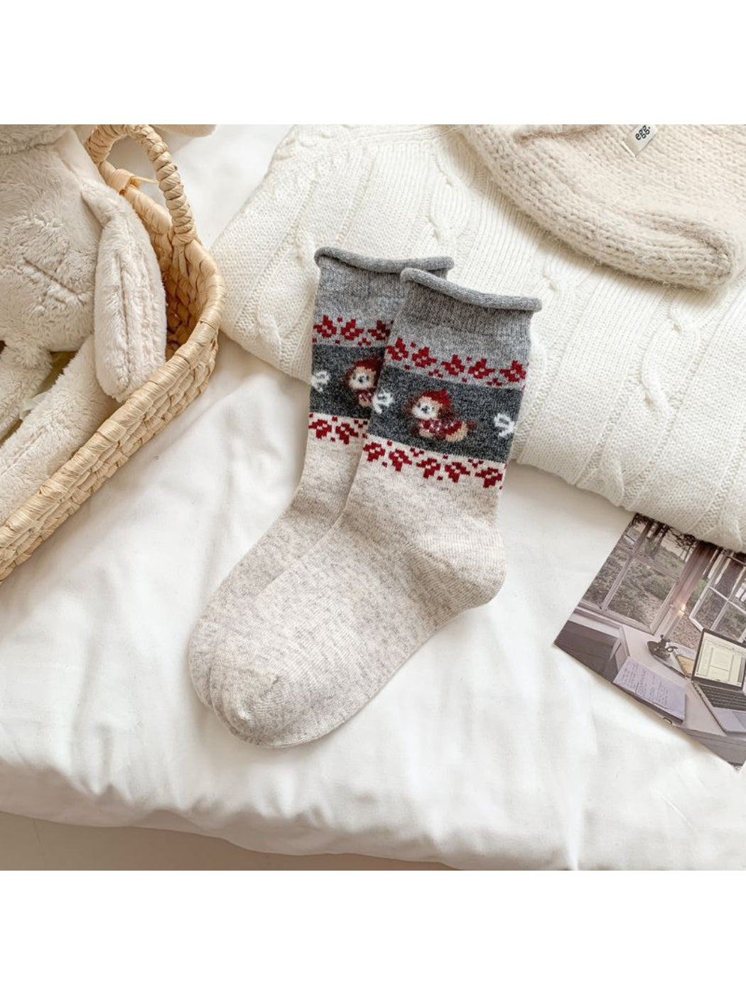 Rufia – Cozy Animal Pattern Socks