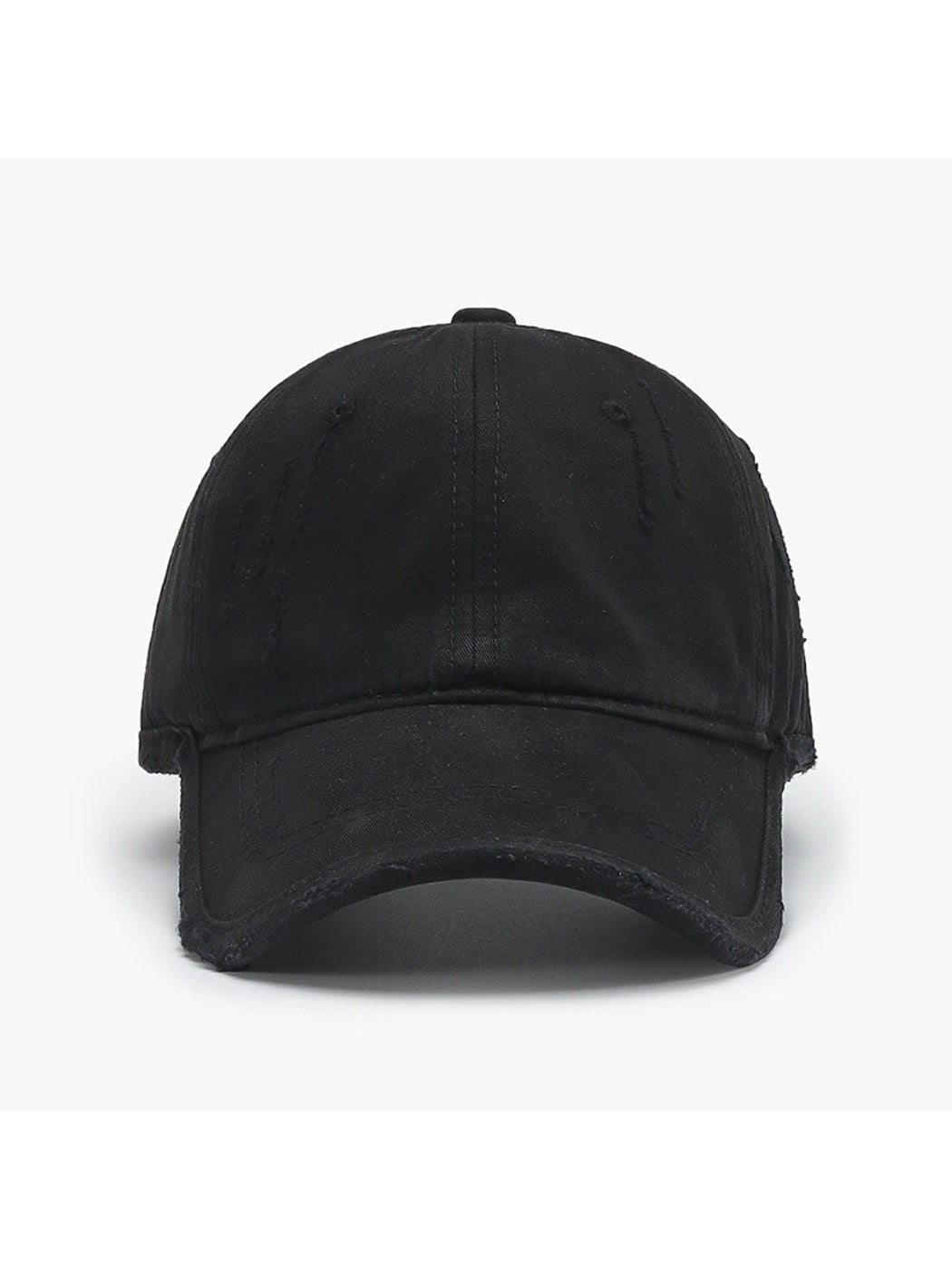 Haila - Adjustable Distressed Curved Brim Baseball Cap