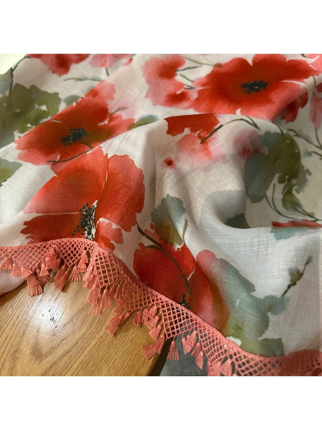 Scarvii - Romantic Floral Lightweight Wrap Scarf