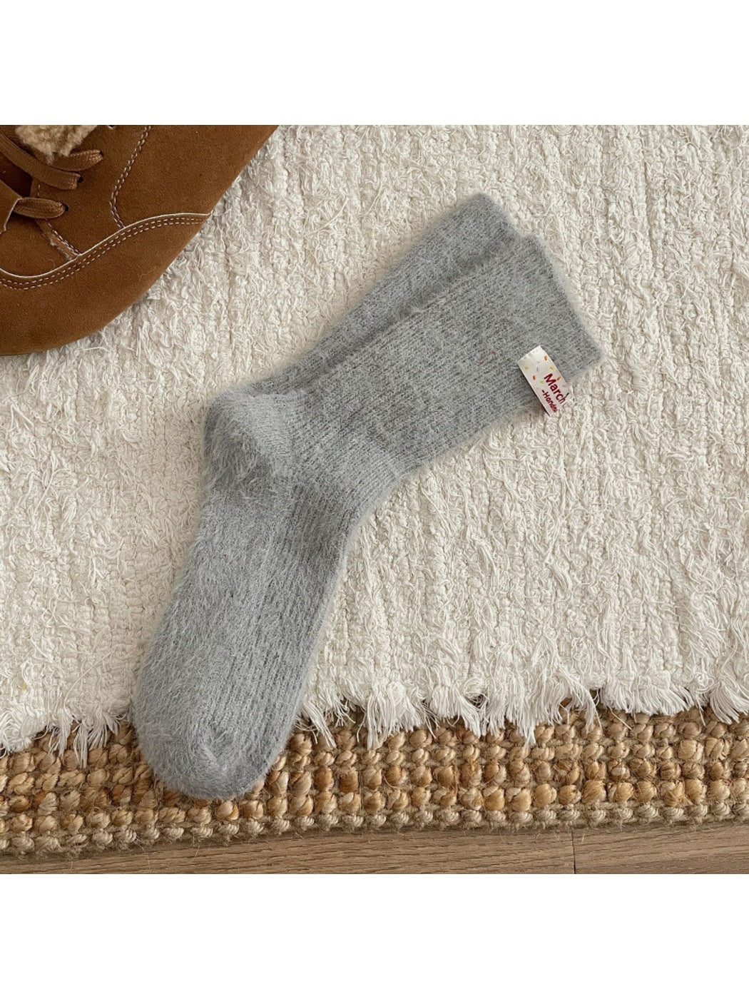 Rufia - Dreamy Pastel Solid Color Crew Socks