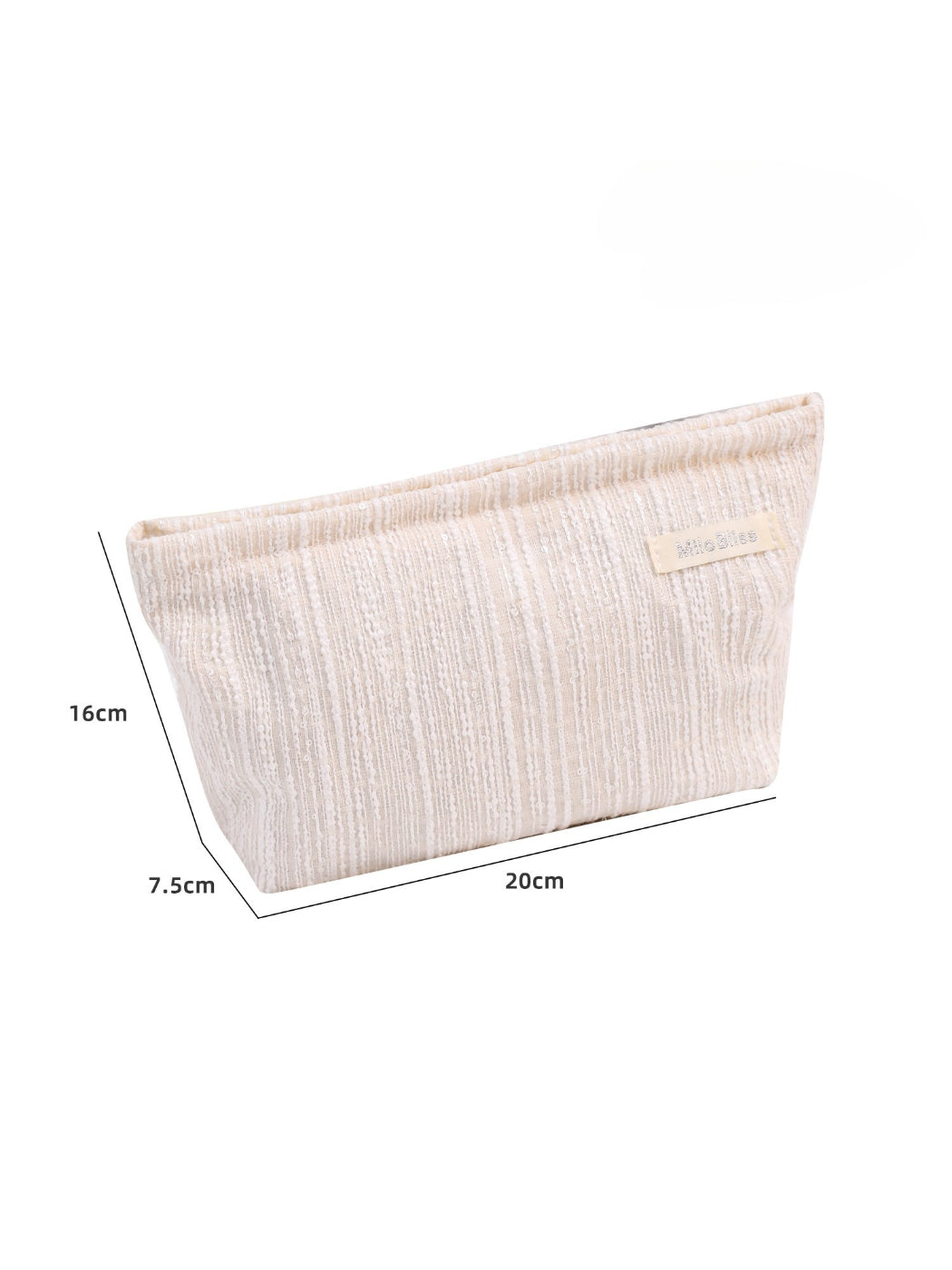 Cosbai Classic Daily Cosmetic Bag standing upright with visible stitching details