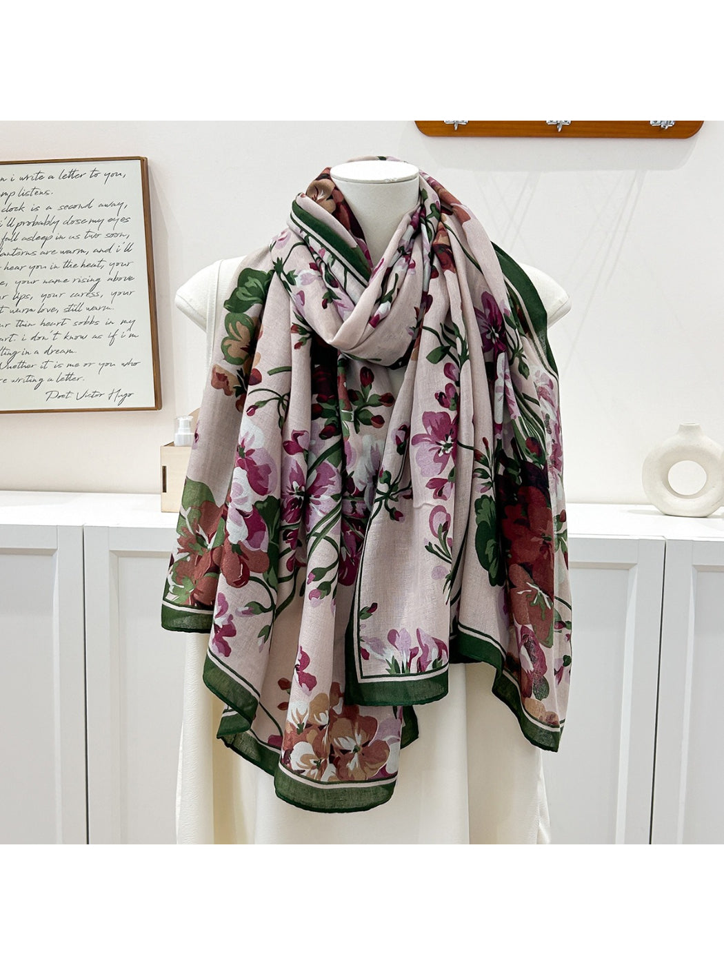 Scarvii - Vintage Floral Border Scarf