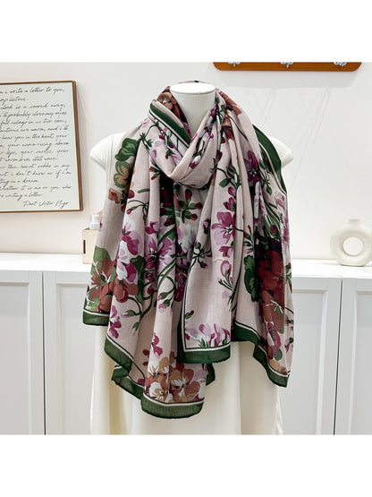 Scarvii - Vintage Floral Border Scarf