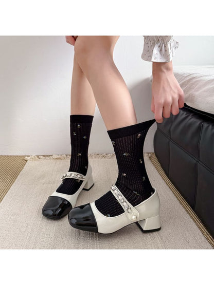 Rufia - Women's Floral Pattern Casual Socks