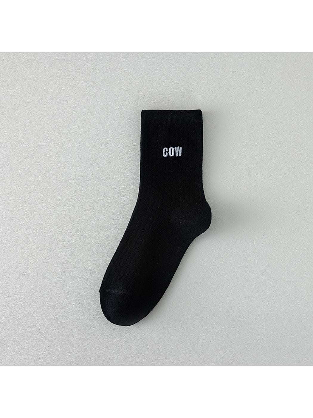 Rufia - Cartoon Cow Theme Casual Crew Socks