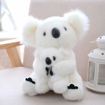 Kawai Realistic Koala Plush Toy color options including GRAY, WHITE, GRAY-D